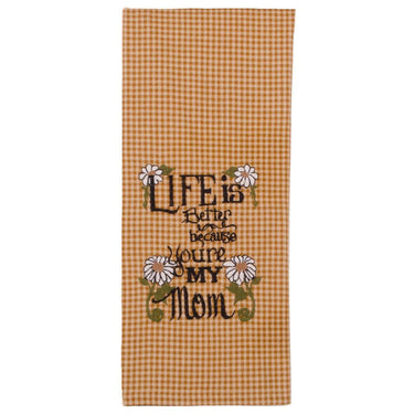 Nutmeg Mustard Life Is Better Towel Set Of Two ETMM0006 - The Fox Decor